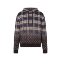 Monogram Faded Plaid Hoodie