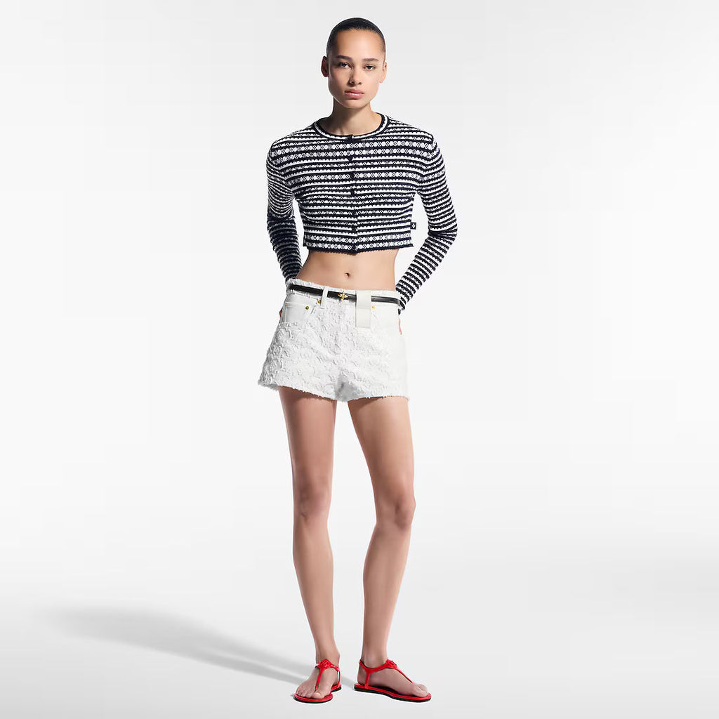 Monogram Fil Coupé Denim Shorts