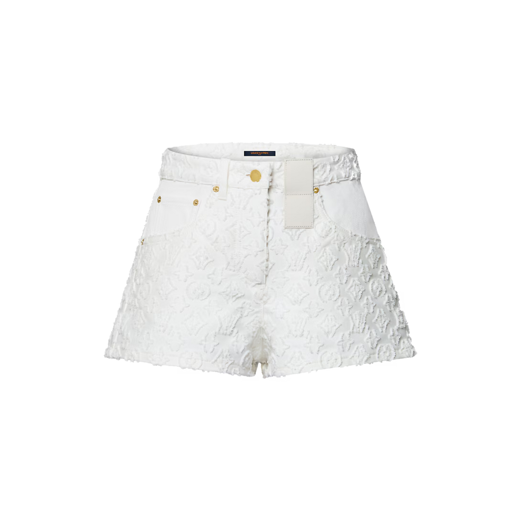 Monogram Fil Coupé Denim Shorts