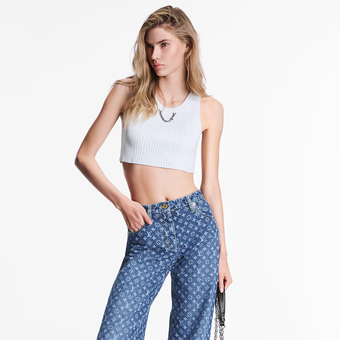Monogram Flared Jeans