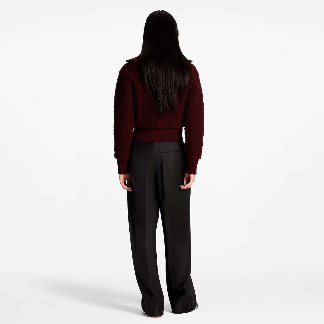 Monogram Flower Toweling Zip-Up Jacket