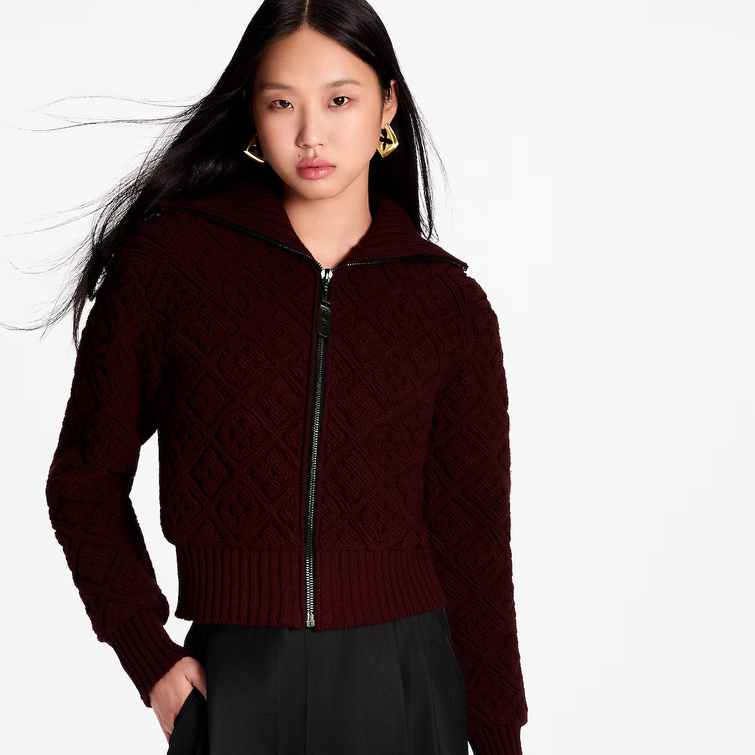 Monogram Flower Toweling Zip-Up Jacket