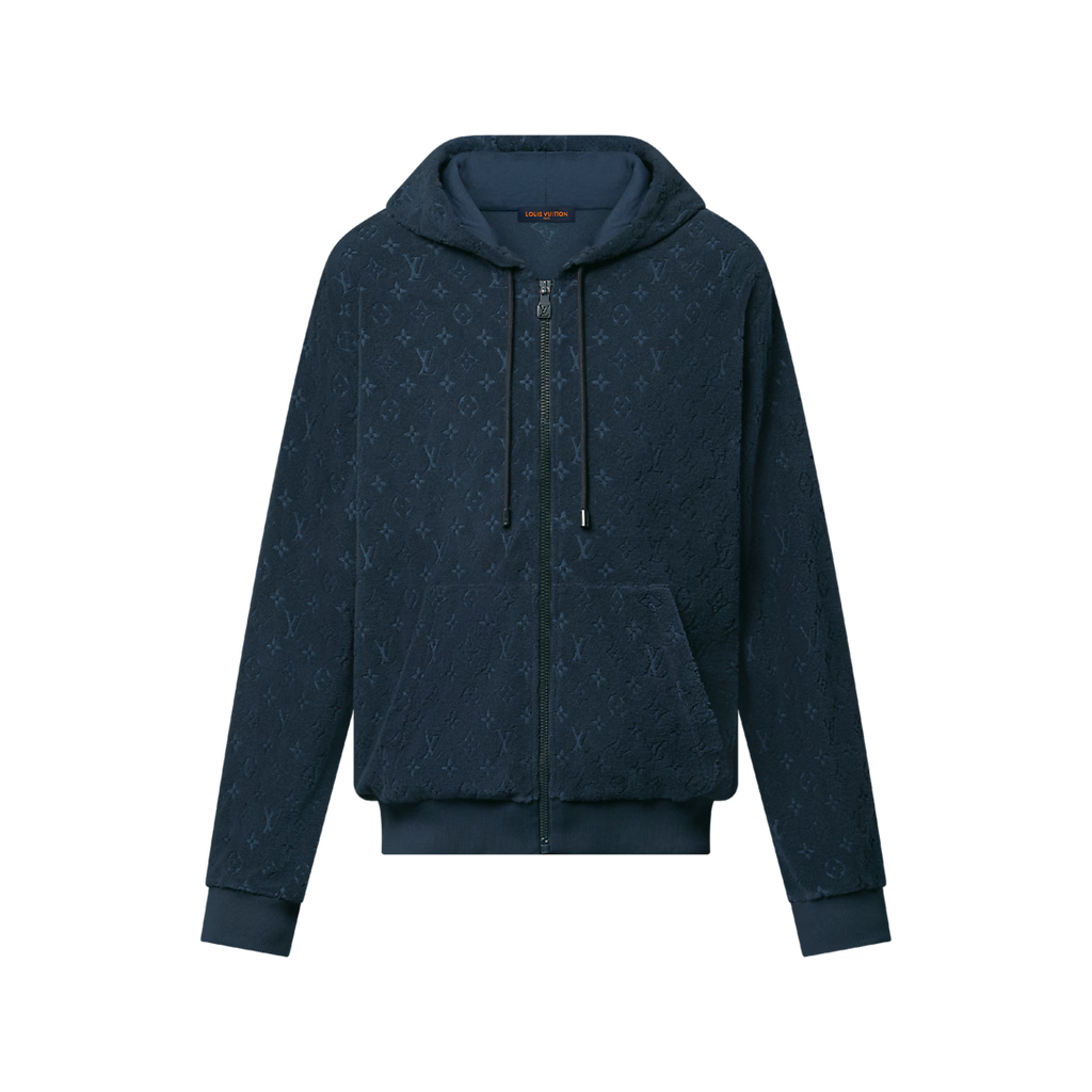 Monogram French Terry Zip-Through Hoodie