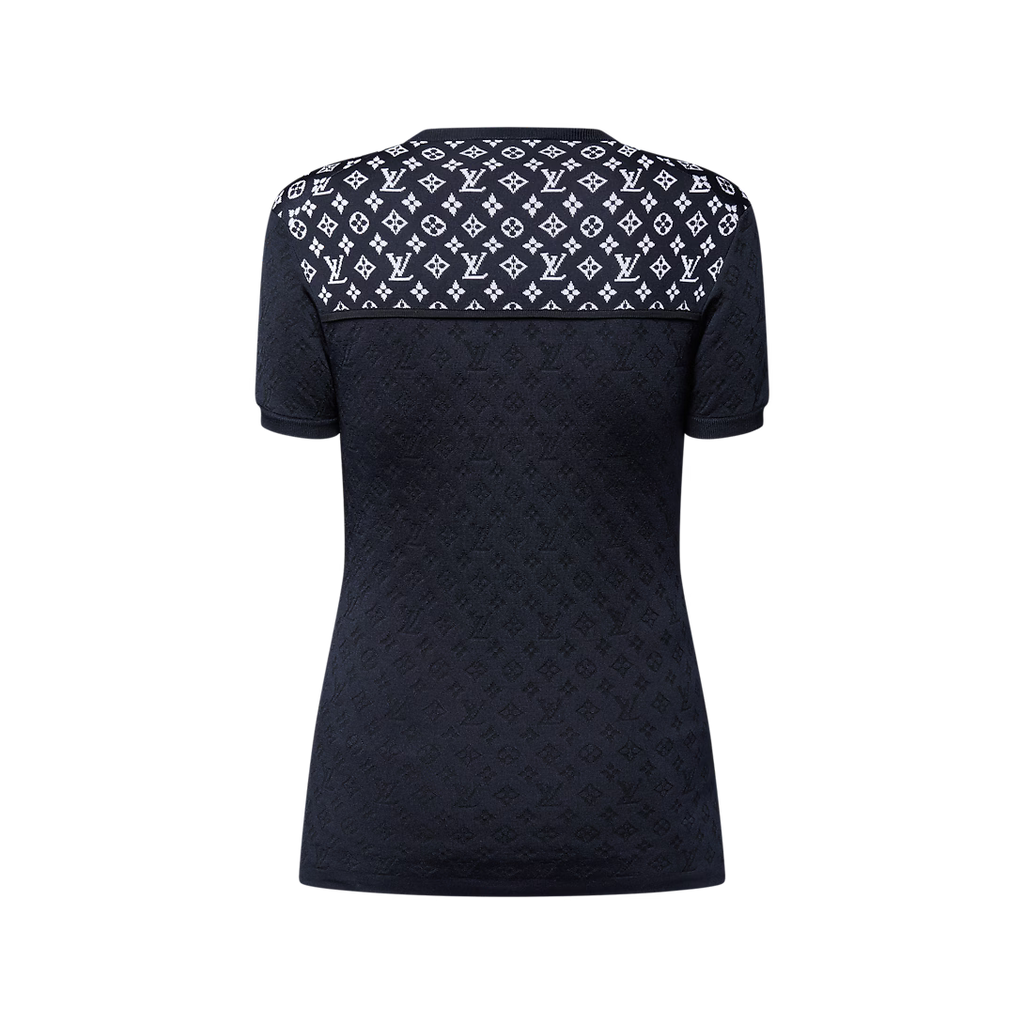 Monogram Jacquard Knit Top