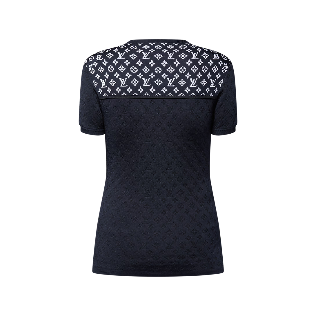 Monogram Jacquard Knit Top