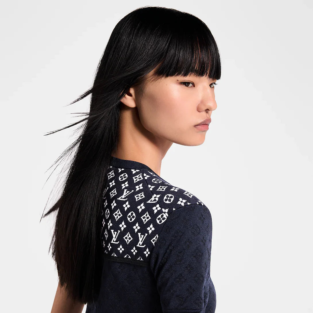 Monogram Jacquard Knit Top