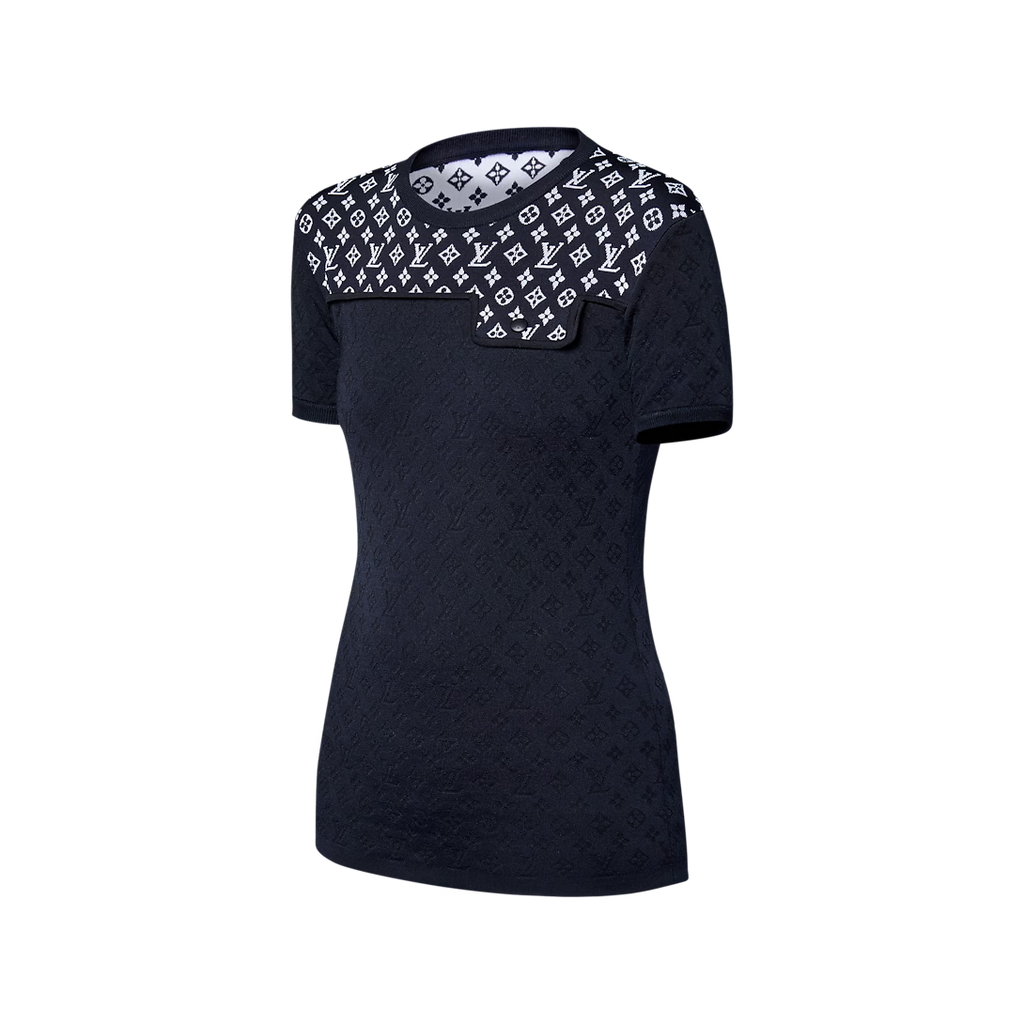 Monogram Jacquard Knit Top