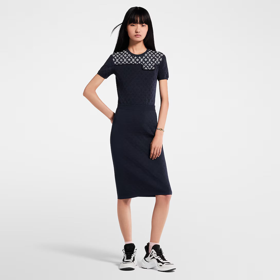 Monogram Jacquard Knit Top