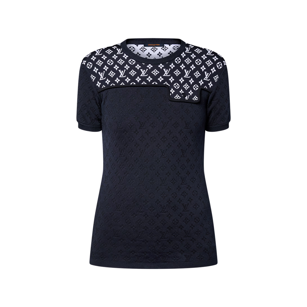 Monogram Jacquard Knit Top