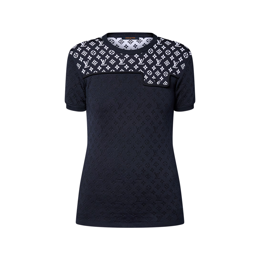 Monogram Jacquard Knit Top