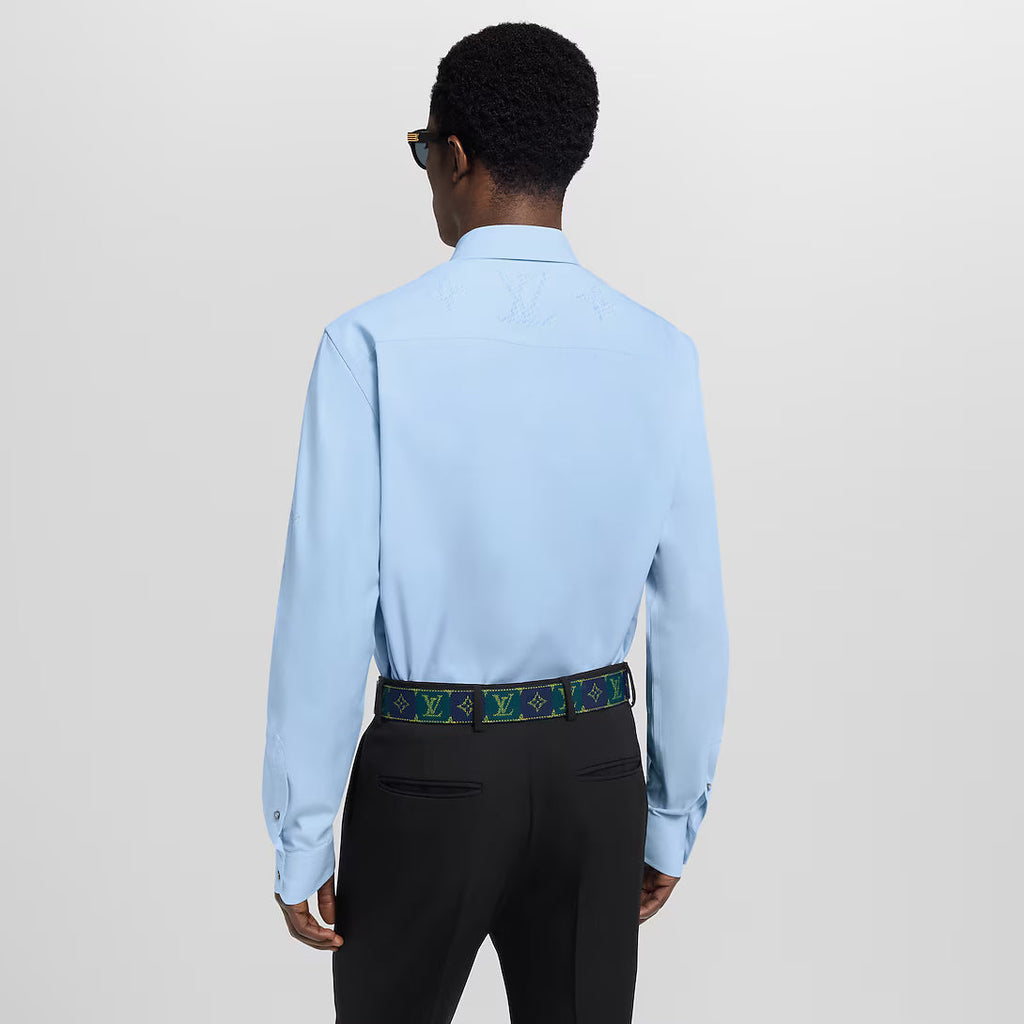 Monogram Printed Long-Sleeved Shirt