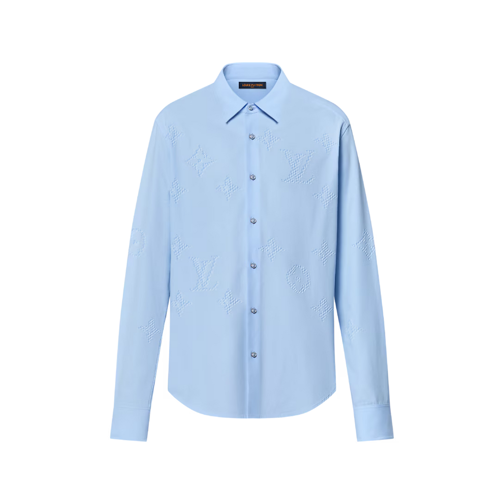 Monogram Printed Long-Sleeved Shirt