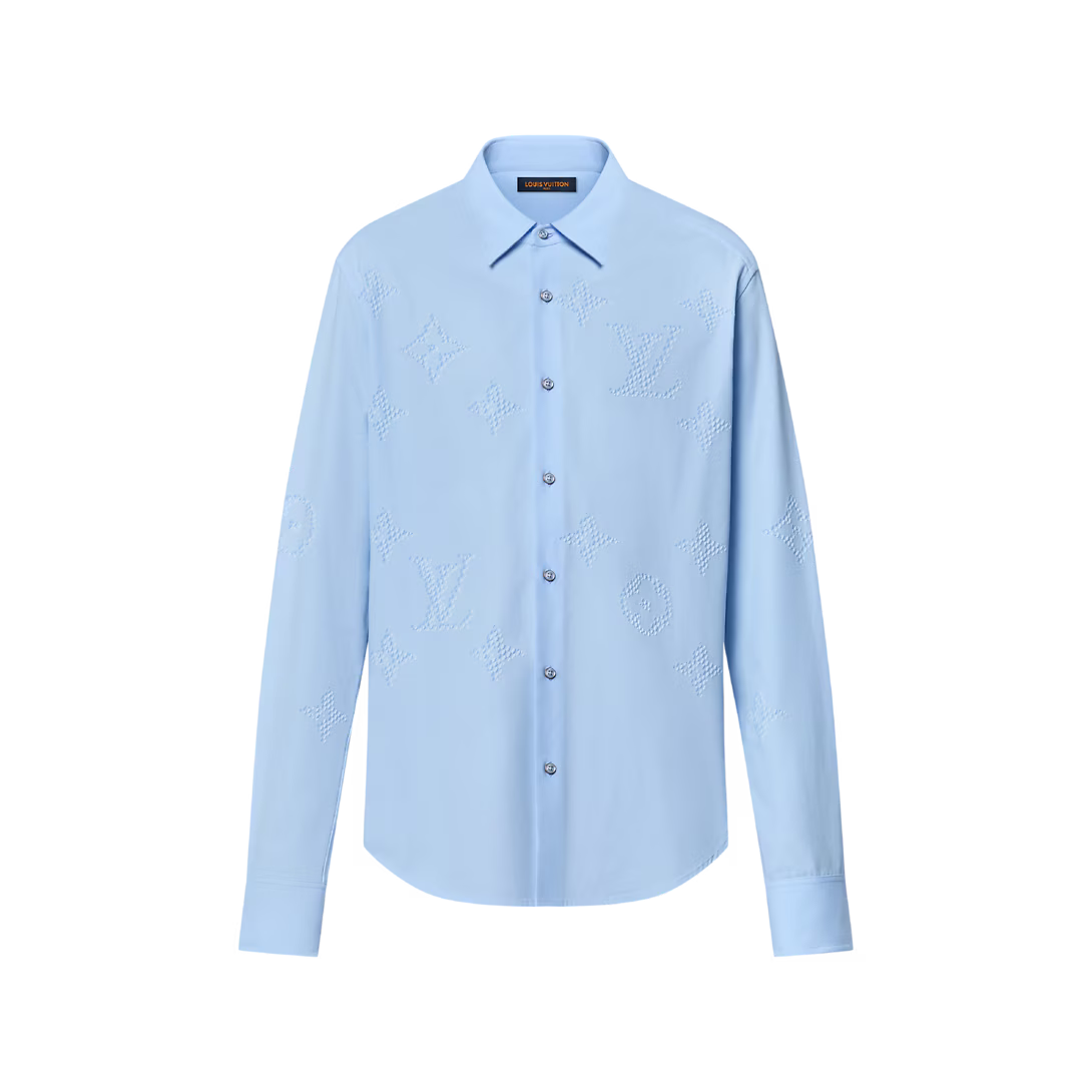 Monogram Printed Long-Sleeved Shirt