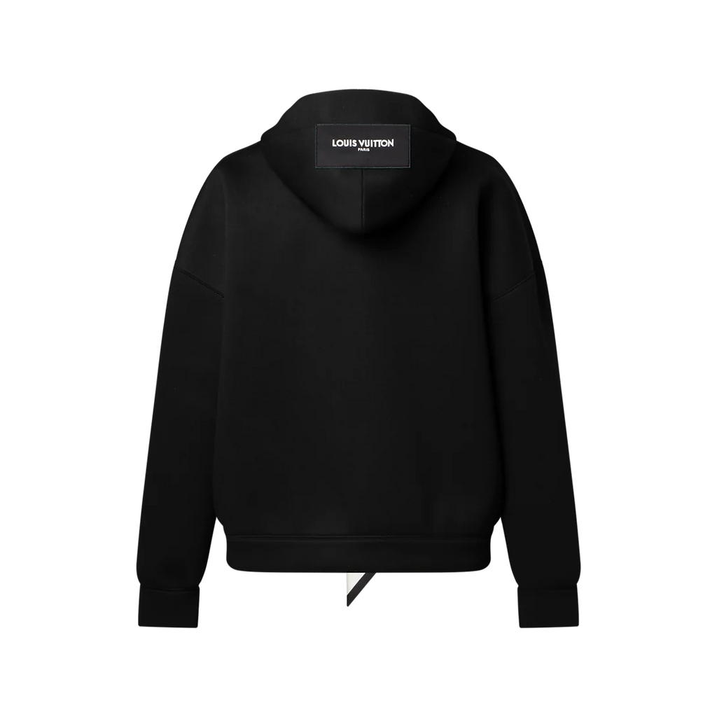 Cropped Monogram Scarf Hoodie