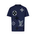 Monogram Short-Sleeved Knitted Crewneck