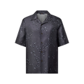 Monogram Short-Sleeved Silk Shirt