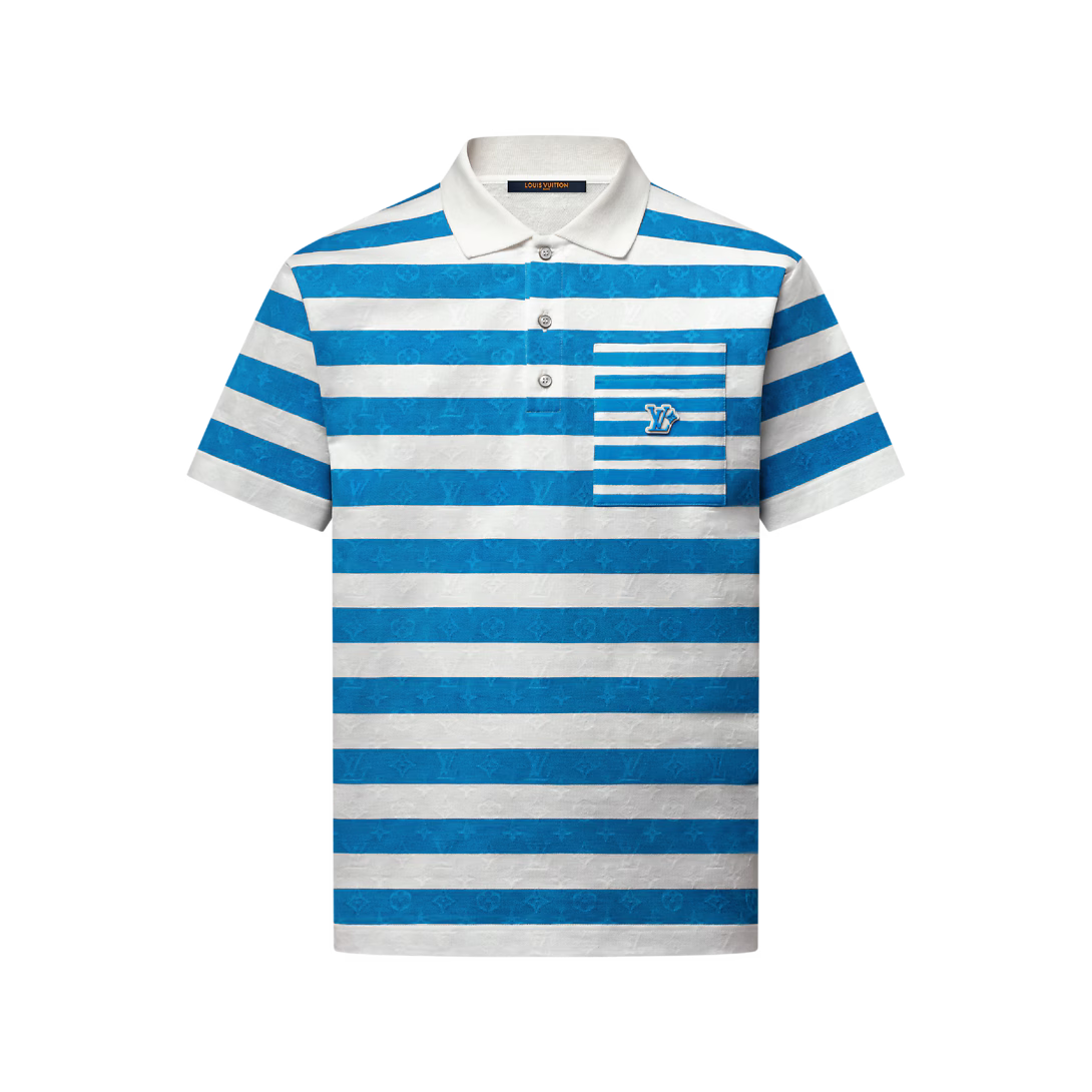 Monogram Striped Polo Shirt