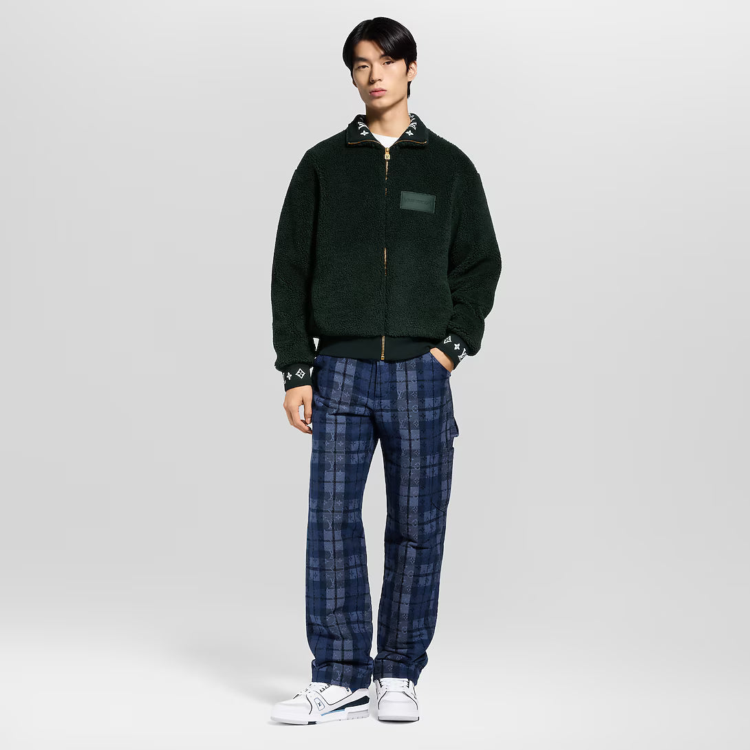 Monogram Tartan Denim Pants