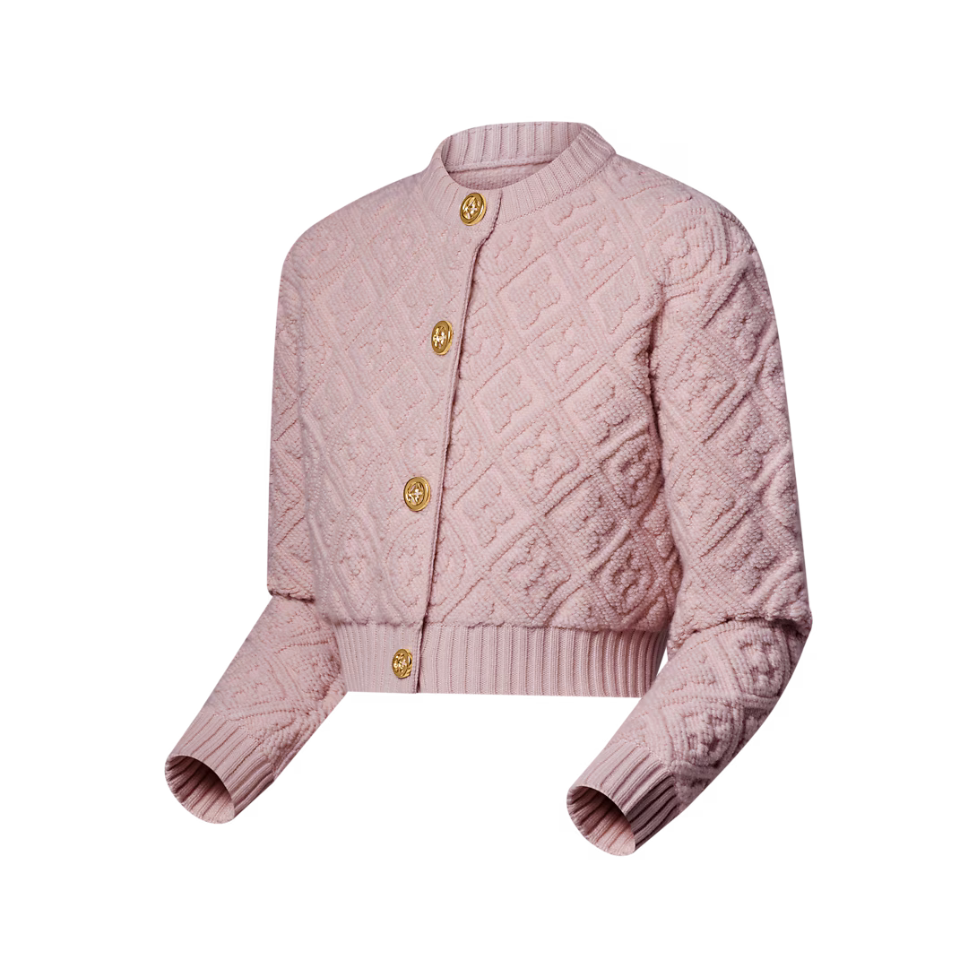 Monogram Toweling Cardigan