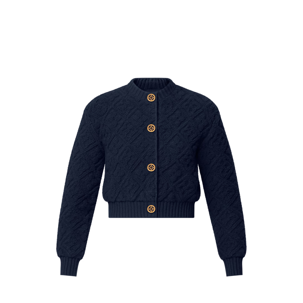 Monogram Toweling Cardigan