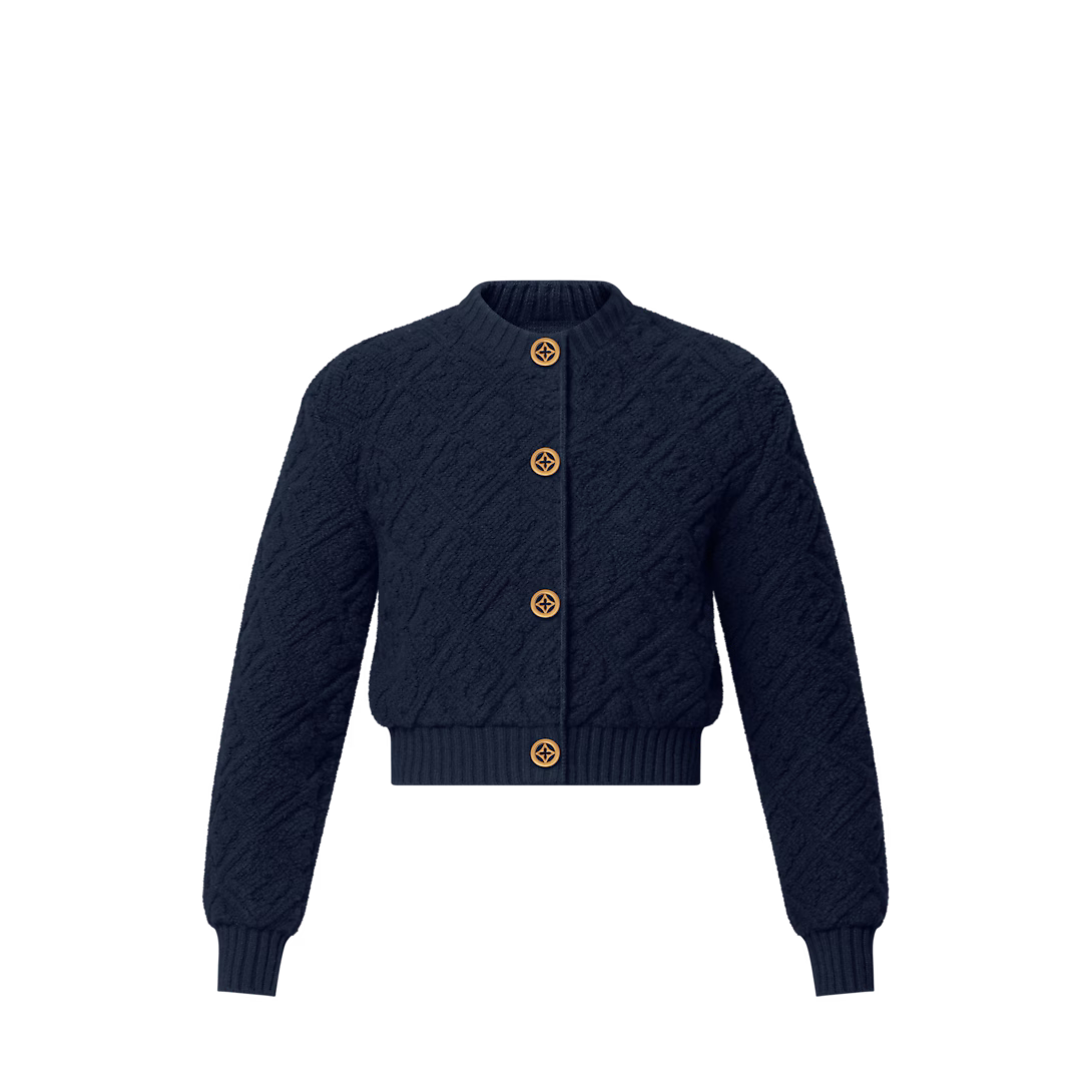 Monogram Toweling Cardigan