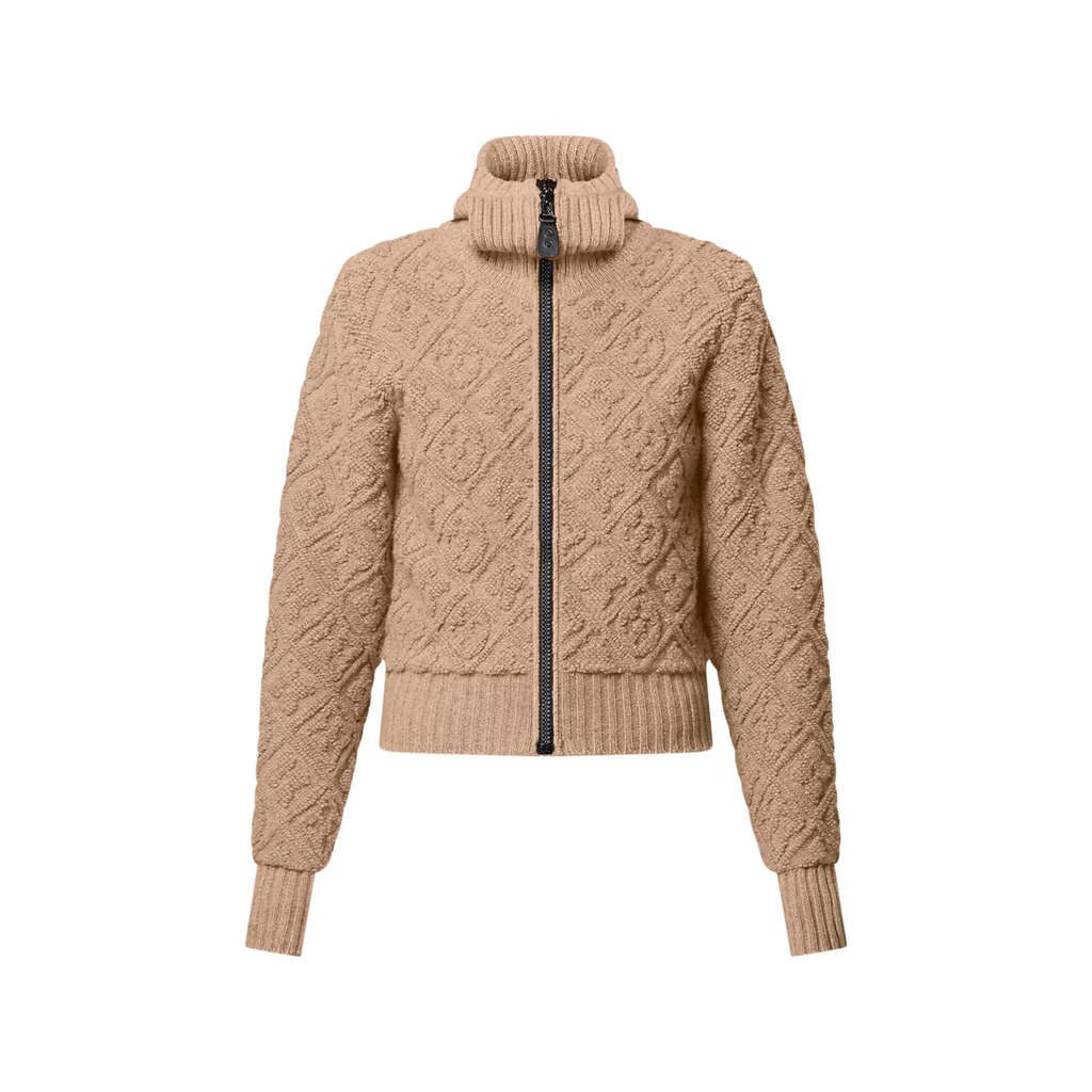Monogram Toweling Zip-Up Hoodie