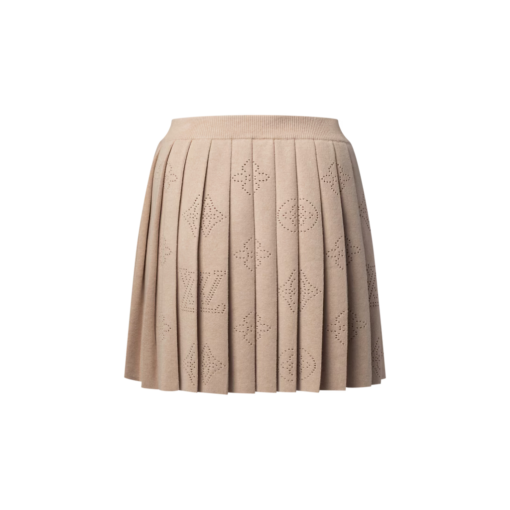 Pleated Mahina Knit Skirt