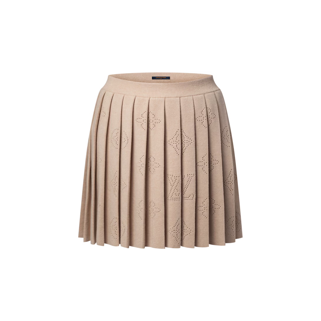 Pleated Mahina Knit Skirt