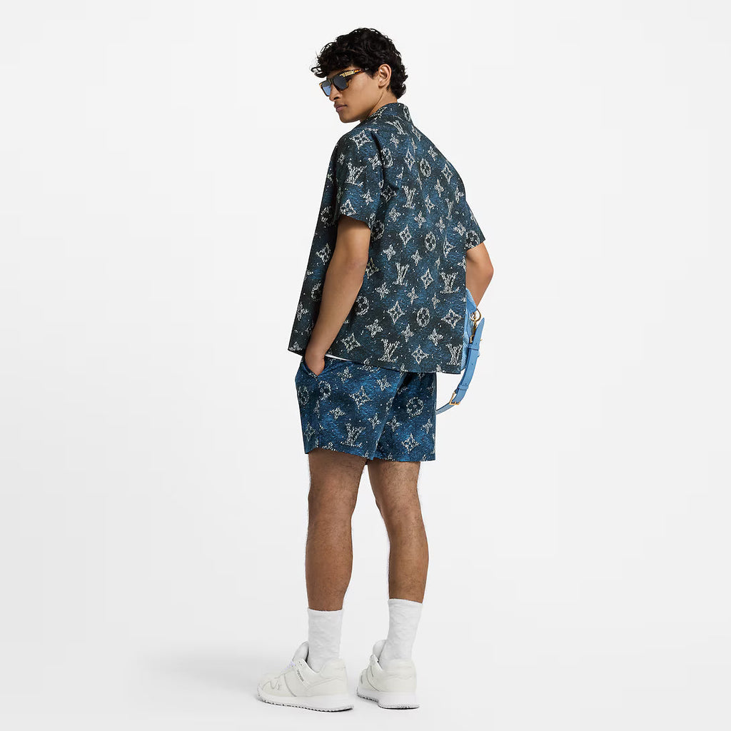 Printed Monogram Short-Sleeved Shirt