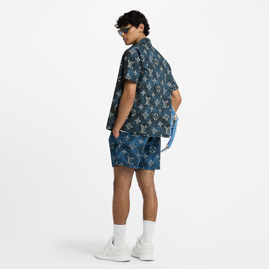 Printed Monogram Short-Sleeved Shirt