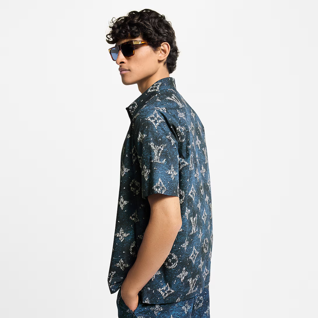 Printed Monogram Short-Sleeved Shirt