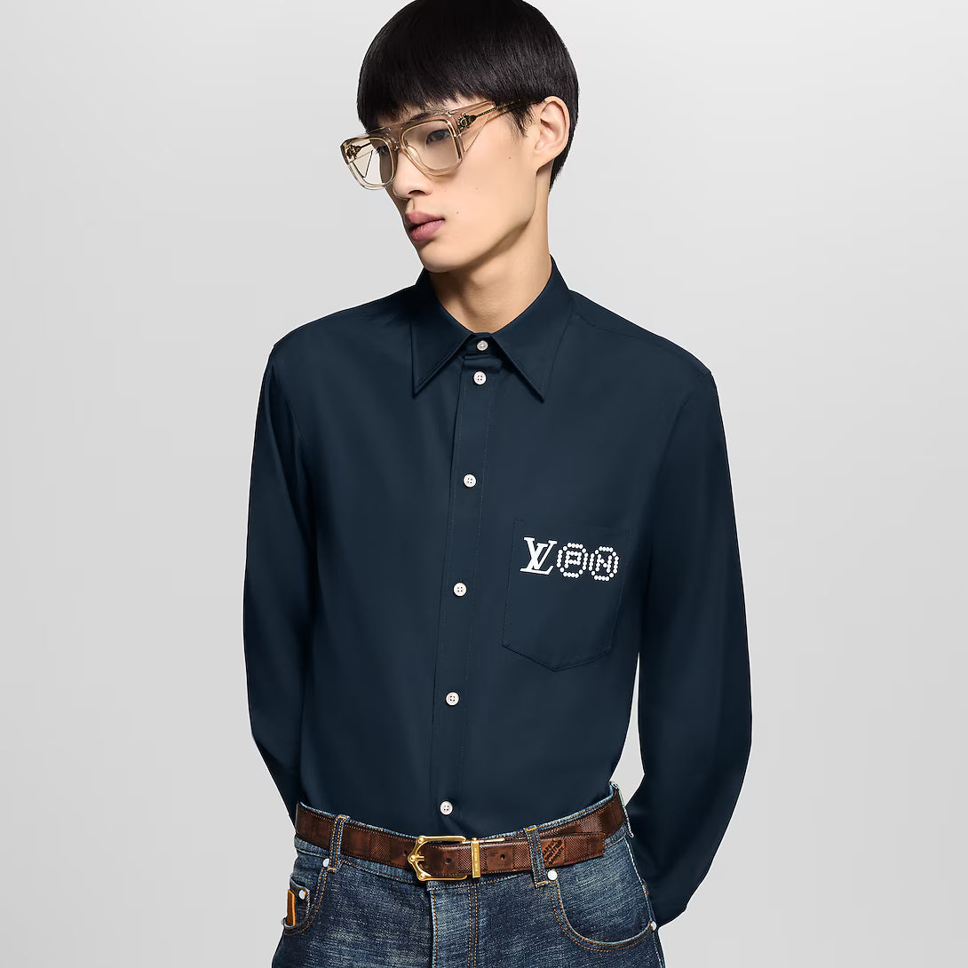 Printed Signature Long-Sleeved Shirt