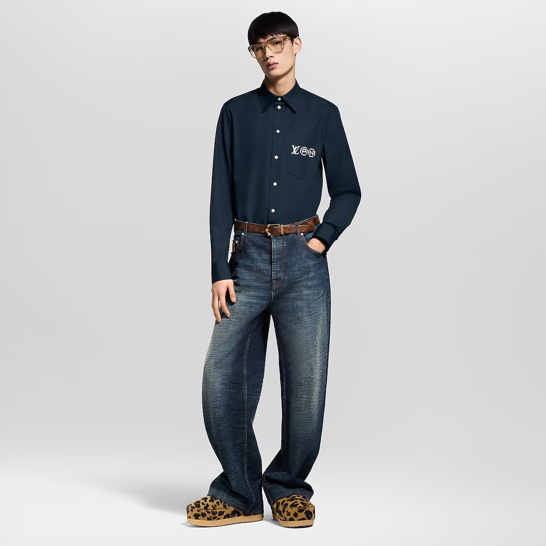 Printed Signature Long-Sleeved Shirt