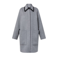 Removable Collar Double Face Coat