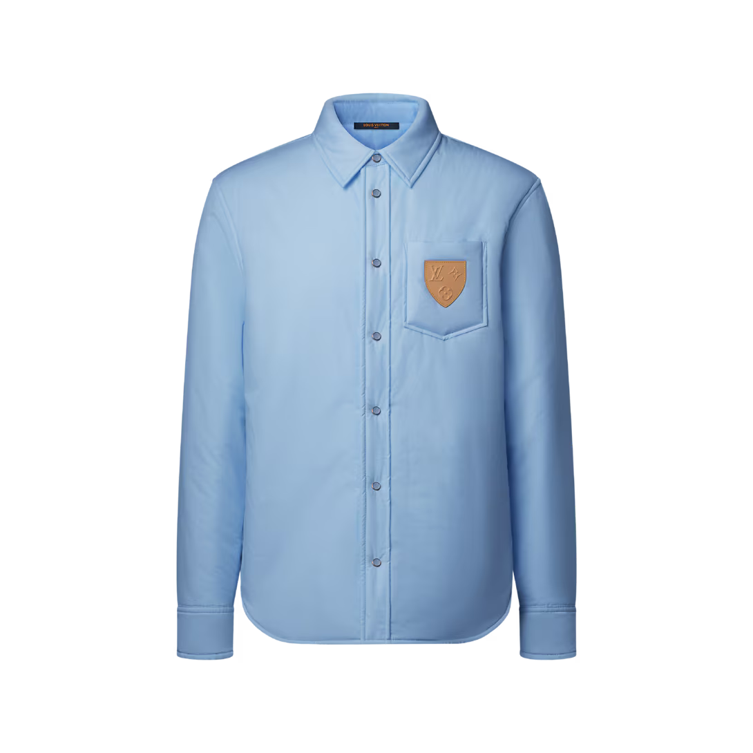 Reversible Padded Long-Sleeved Overshirt