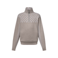 Ribbed Wool Half-Zip Pullover