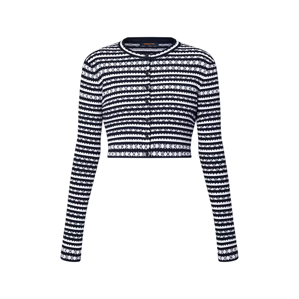 Scallop Stripe Cardigan