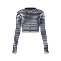 Scallop Stripe Cardigan
