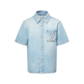 Short-Sleeved Denim Shirt