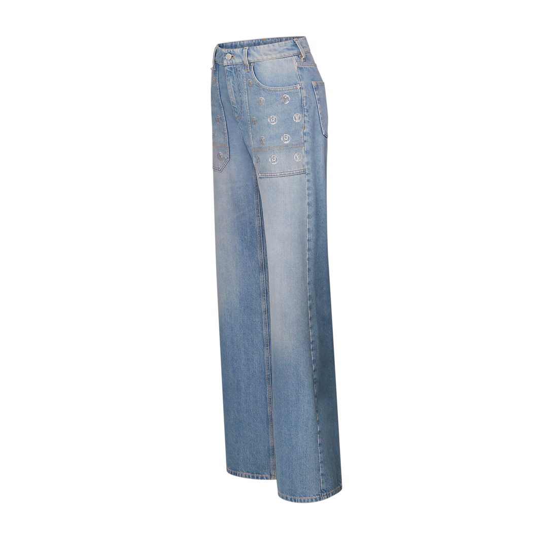 Signature Sequin Slim-Fit Jeans
