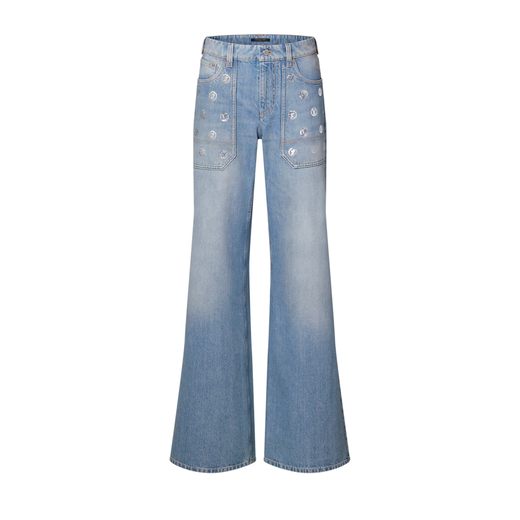 Signature Sequin Slim-Fit Jeans