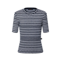 Scallop Stripe Knit Top