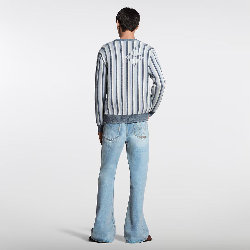 Striped Jacquard Cardigan