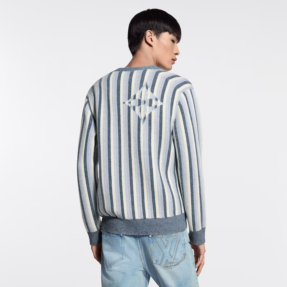 Striped Jacquard Cardigan