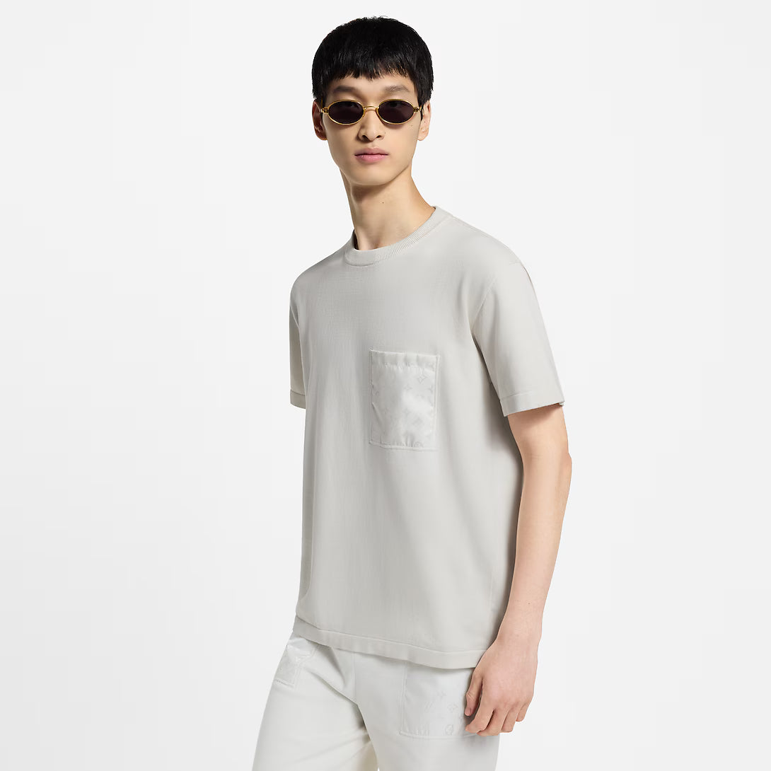 T-Shirt With Monogram Nylon Details