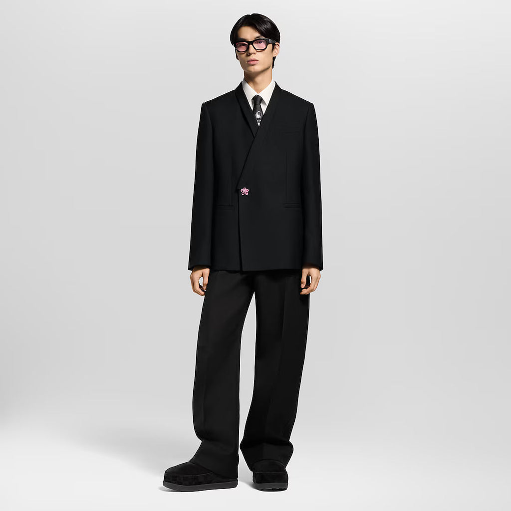 Tailored Kimono Double-Breasted Jacket