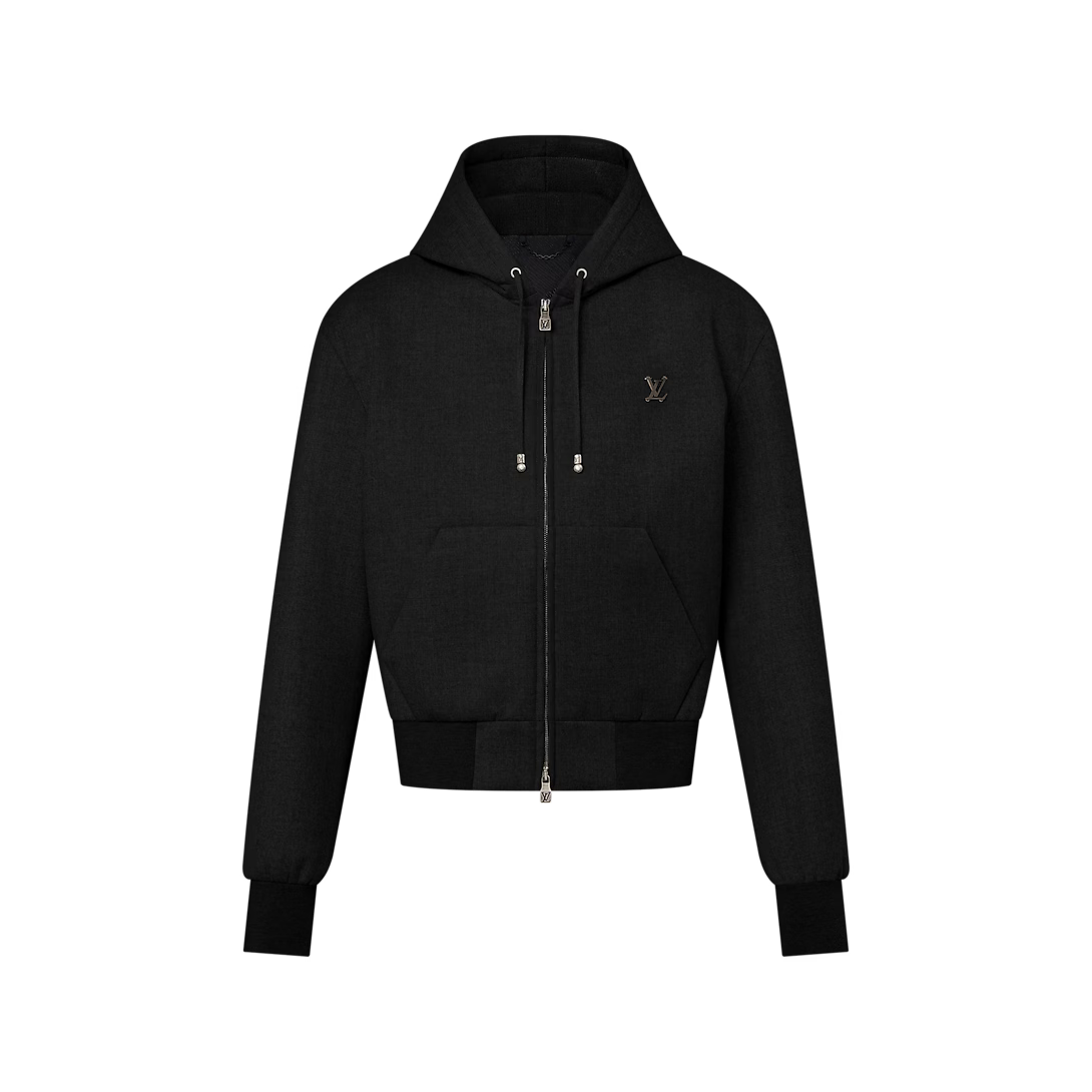 Tailored Technical Wool Hooded Blouson