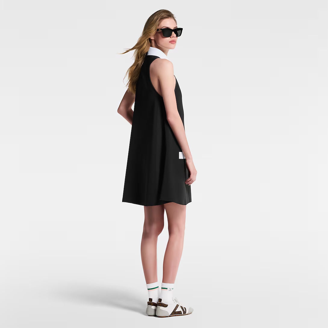 Technical Gabardine Polo Dress