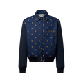 Upcycled Denim Varsity Jacket
