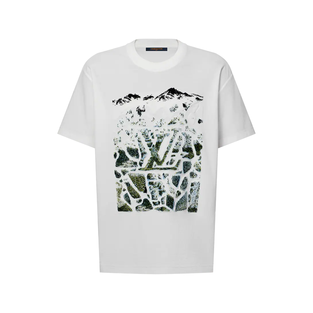 Velvet Jacquard Short-Sleeved T-Shirt